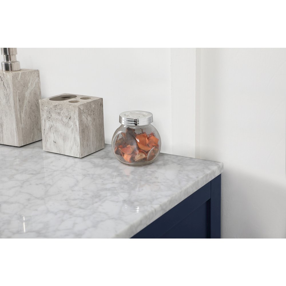 60 inch Single bathroom vanity in blue