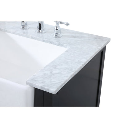 60 inch double bathroom vanity in black