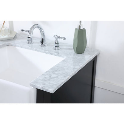 60 inch double bathroom vanity in black