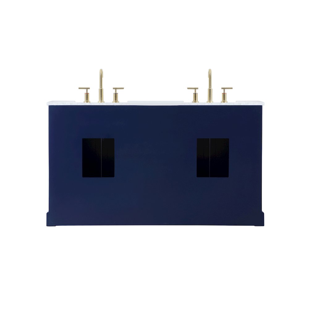 60 inch double bathroom vanity in blue