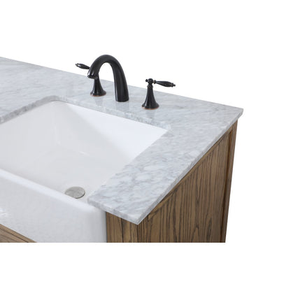 60 inch double bathroom vanity in driftwood