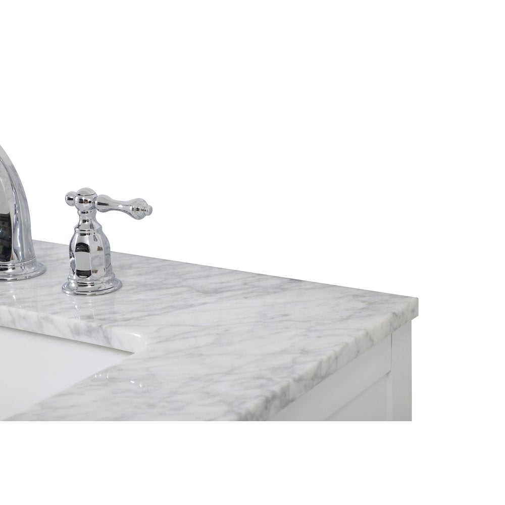 60 inch double bathroom vanity in white