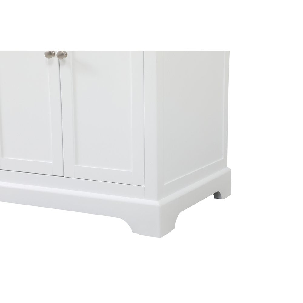 60 inch double bathroom vanity in white