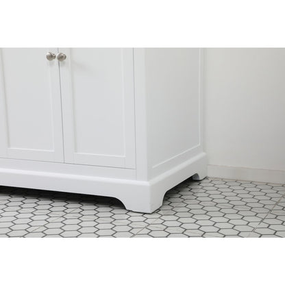 60 inch double bathroom vanity in white