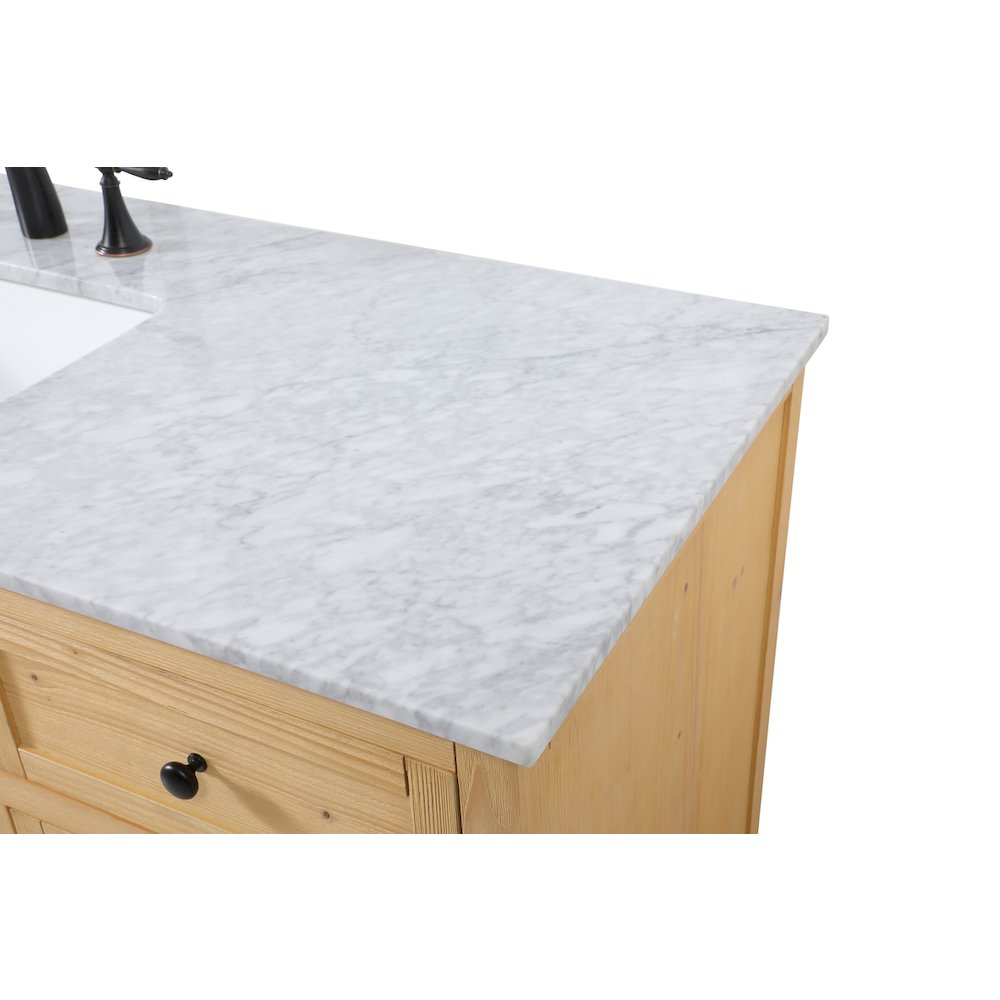 60 inch Single bathroom vanity in natural wood