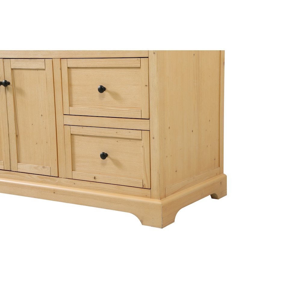 60 inch Single bathroom vanity in natural wood