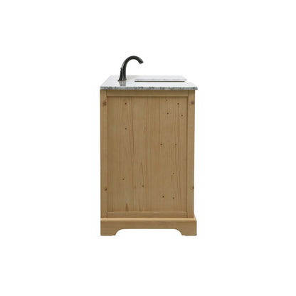 60 inch Single bathroom vanity in natural wood
