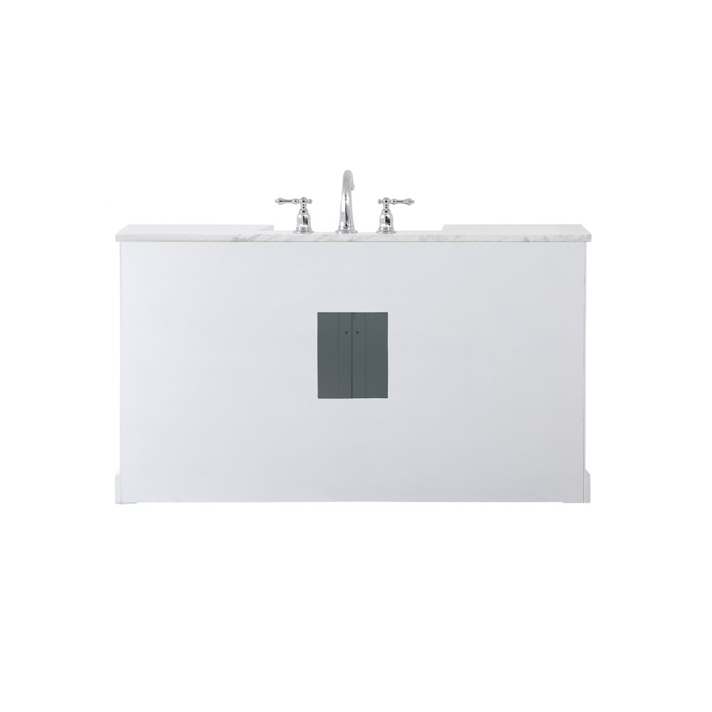 60 inch Single bathroom vanity in white