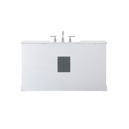 60 inch Single bathroom vanity in white