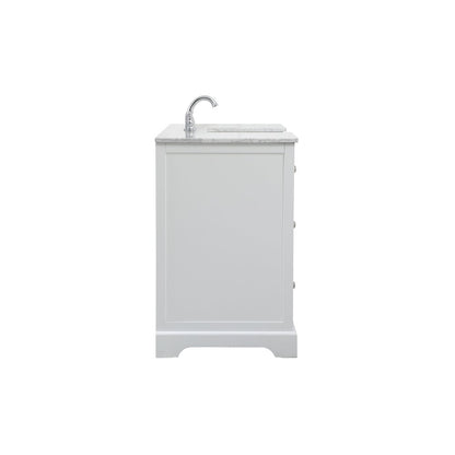 60 inch Single bathroom vanity in white