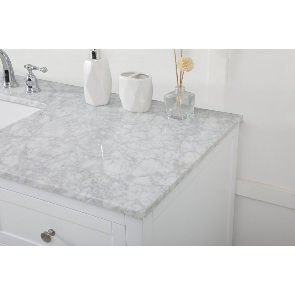 60 inch Single bathroom vanity in white