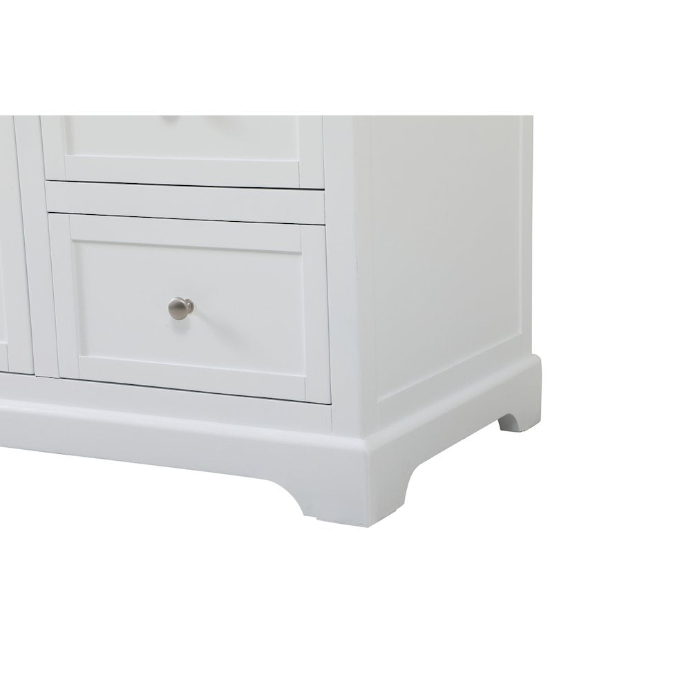 60 inch Single bathroom vanity in white