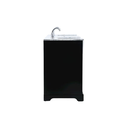 72 inch double bathroom vanity in black