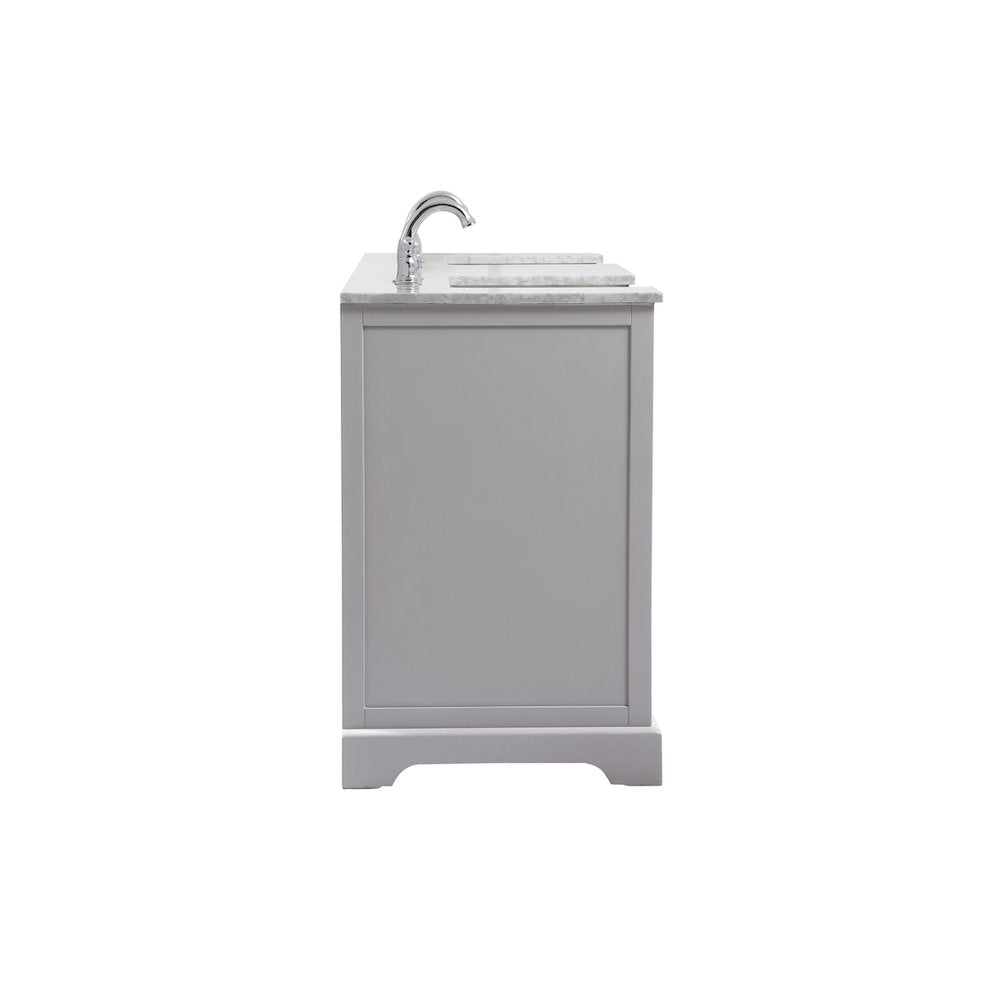 72 inch double bathroom vanity in grey