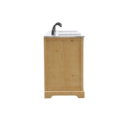 72 inch double bathroom vanity in natural wood