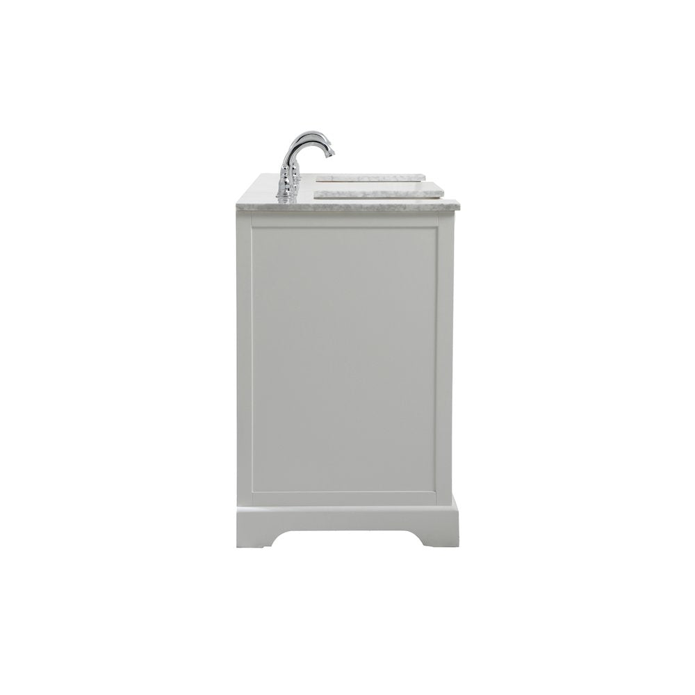 72 inch double bathroom vanity in white
