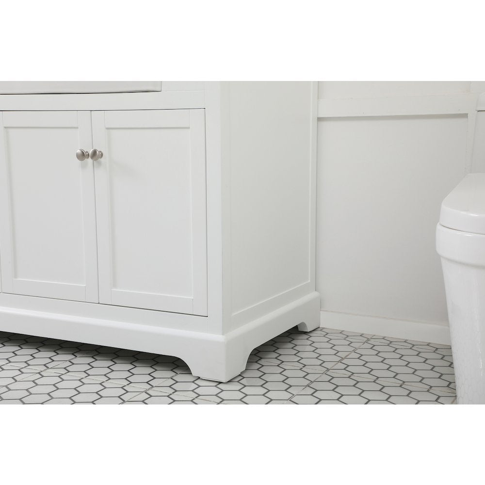 72 inch double bathroom vanity in white