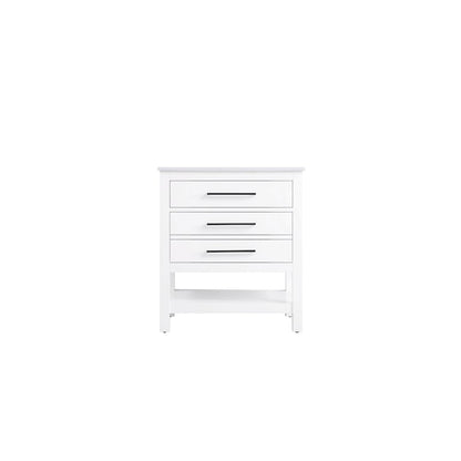 30 inch Single Bathroom Vanity in White
