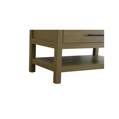 36  inch Single Bathroom Vanity in Chestnut Brown with backsplash