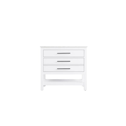 36 inch Single Bathroom Vanity in White