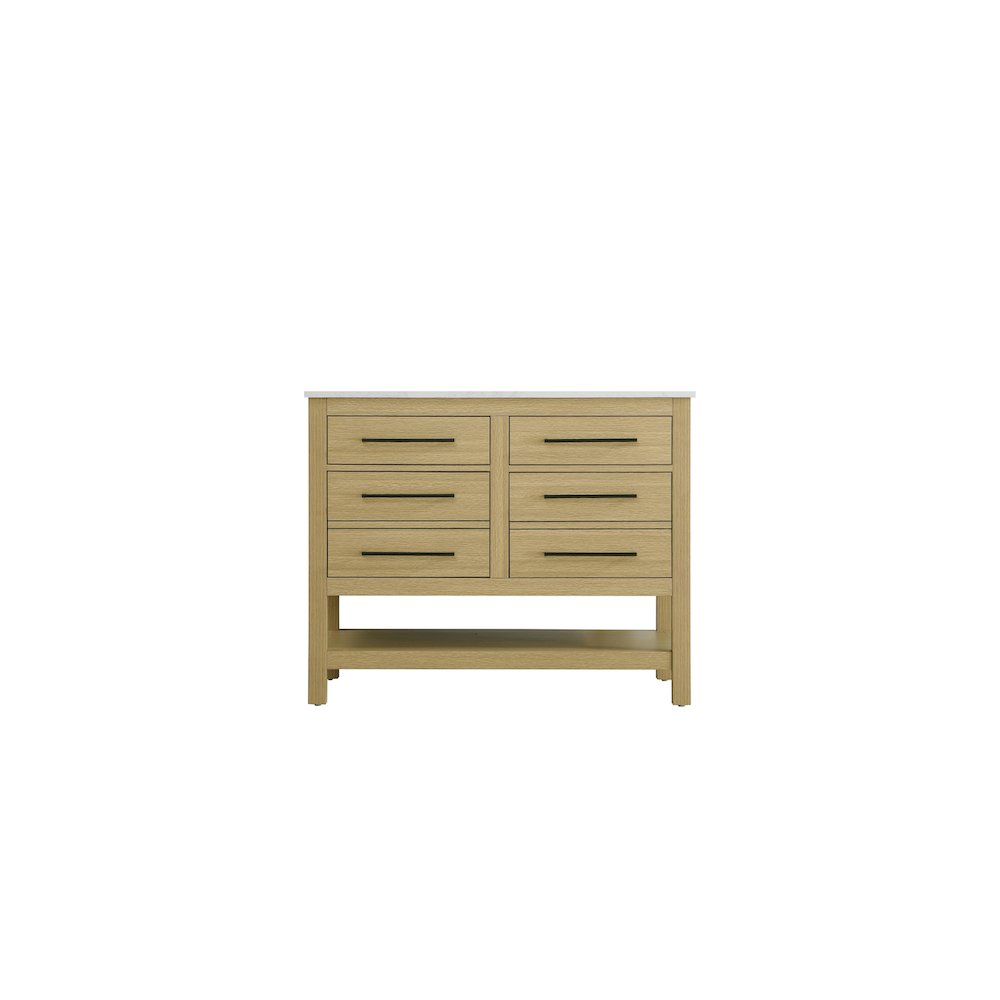 42  inch Single Bathroom Vanity in Honey Brown