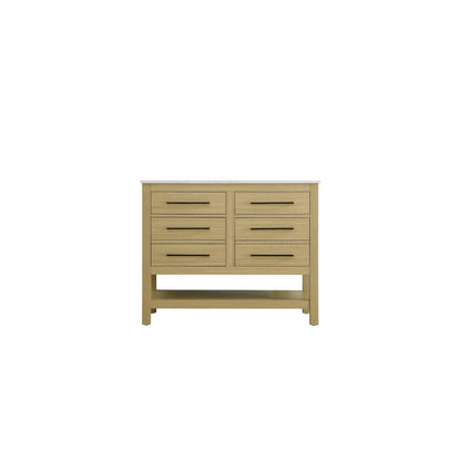 42  inch Single Bathroom Vanity in Honey Brown