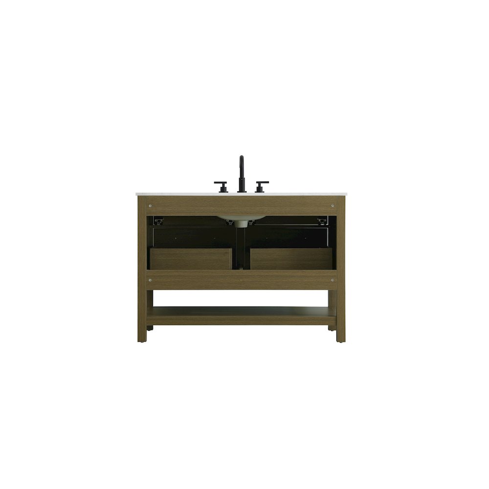 48 inch Single Bathroom Vanity in Chestnut Brown