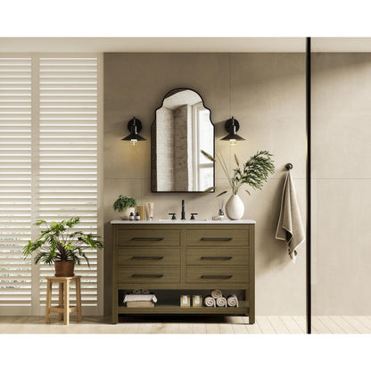 48 inch Single Bathroom Vanity in Chestnut Brown