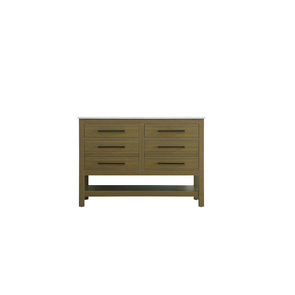 48 inch Single Bathroom Vanity in Chestnut Brown