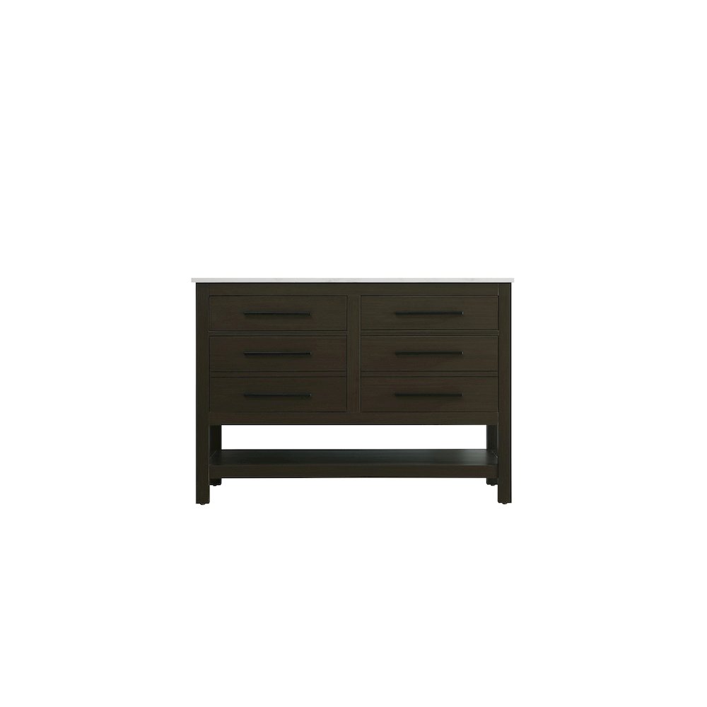 48 inch Single Bathroom Vanity in Mocha Brown