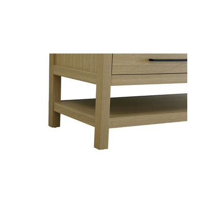 60 inch Single Bathroom Vanity in Honey Brown