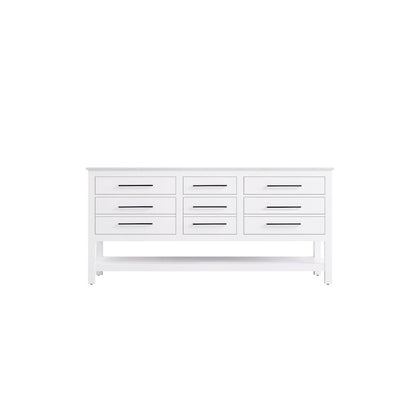 72 inch Double Bathroom Vanity in White