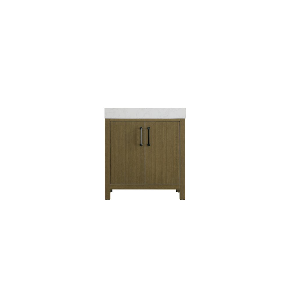 30 inch Single Bathroom Vanity In Chestnut Brown