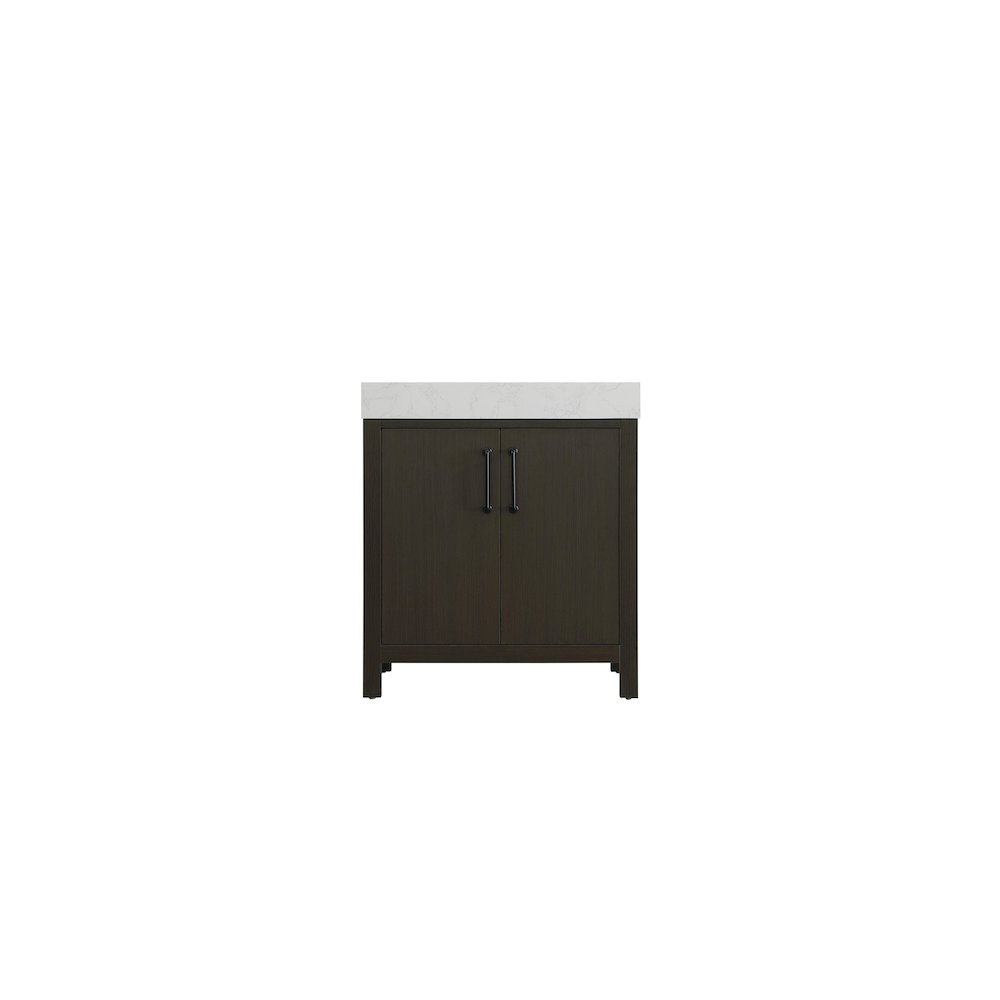 30 inch Single Bathroom Vanity In Mocha Brown