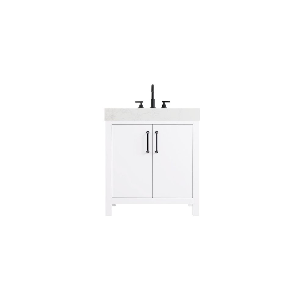 30 inch Single Bathroom Vanity In White