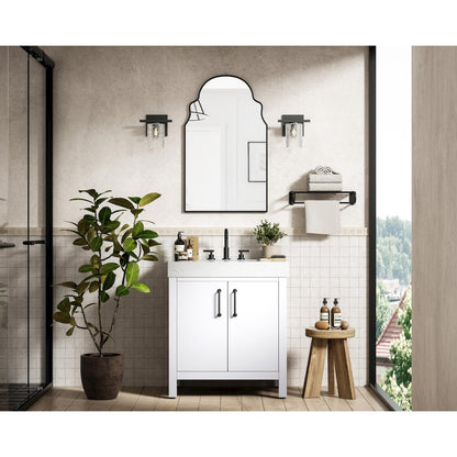 30 inch Single Bathroom Vanity In White