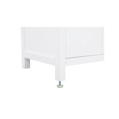 30 inch Single Bathroom Vanity In White with backsplash