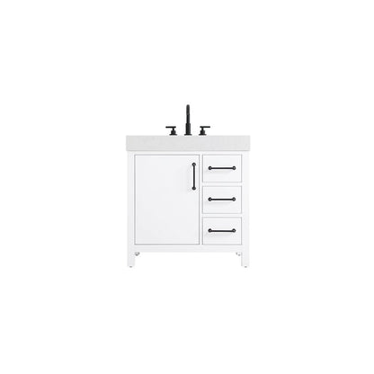 32 inch Single Bathroom Vanity In White