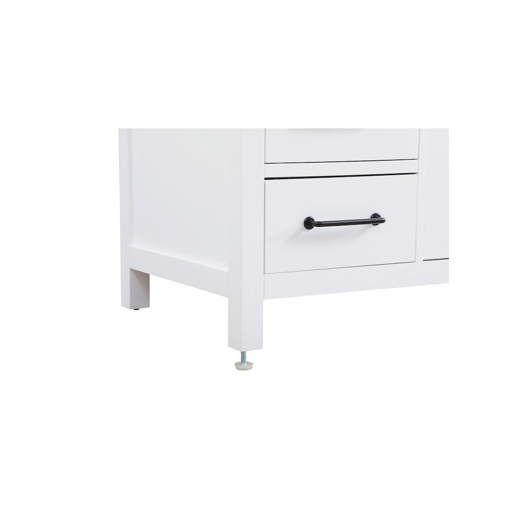 48 inch Single Bathroom Vanity In White with backsplash