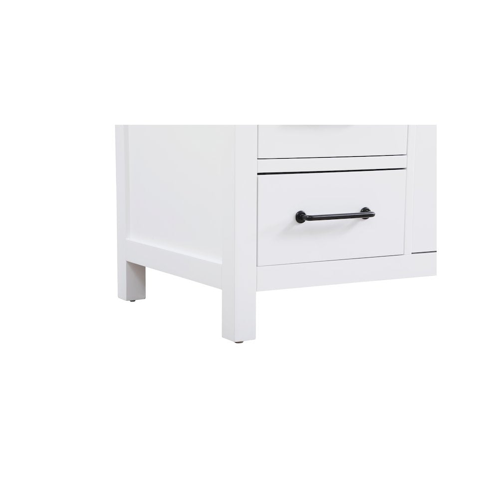 48 inch Single Bathroom Vanity In White with backsplash