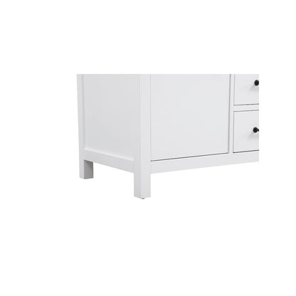 54 inch Double Bathroom Vanity In White