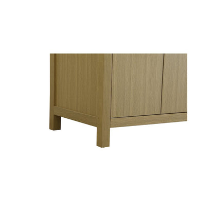 60 inch Double Bathroom Vanity In Honey Brown
