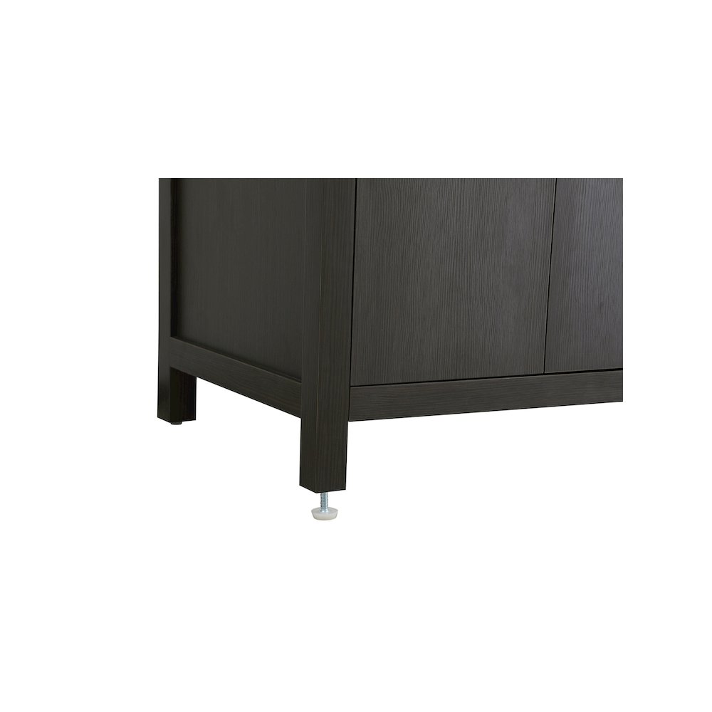 60 inch Double Bathroom Vanity In Mocha Brown