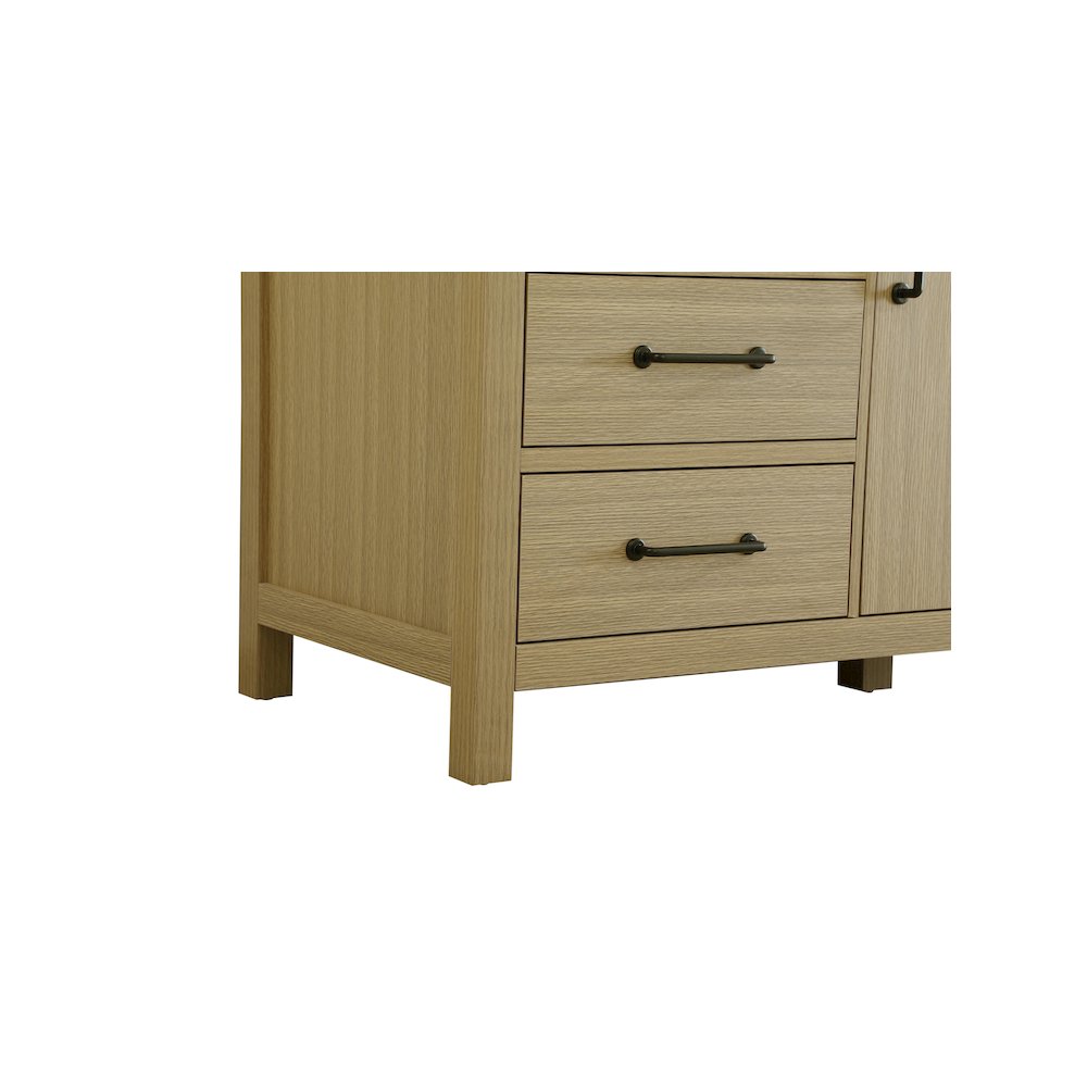 60 inch Single Bathroom Vanity In Honey Brown