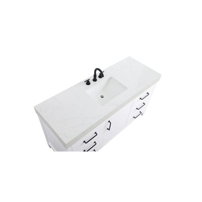 60 inch Single Bathroom Vanity In White