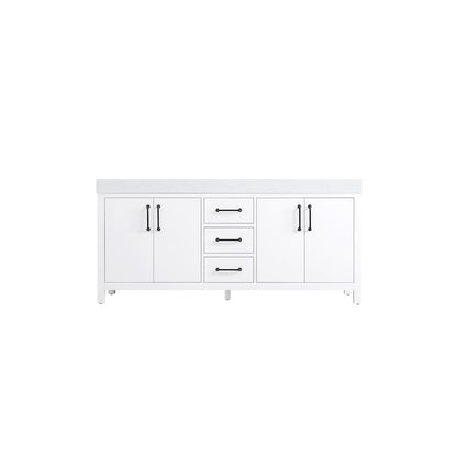 72 inch Double Bathroom Vanity In White