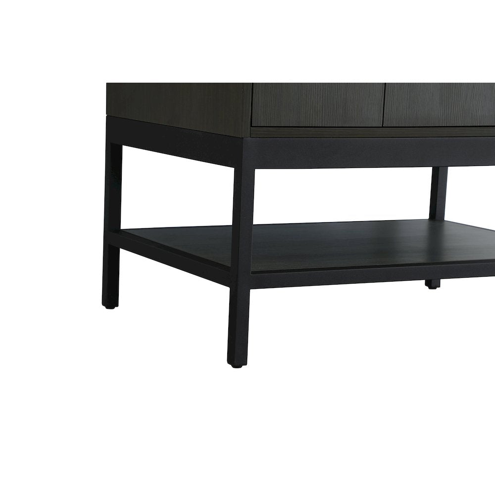 32 Inch Single Bathroom Vanity In Mocha Brown