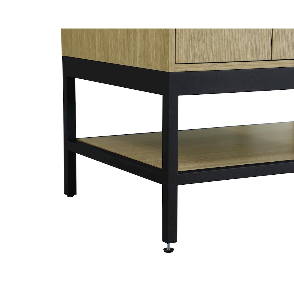 36 Inch Single Bathroom Vanity In Honey Brown