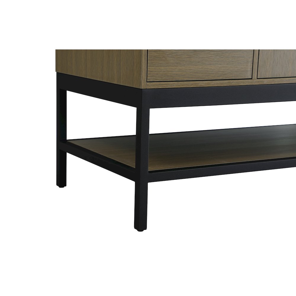 54 Inch Single Bathroom Vanity In Chestnut Brown