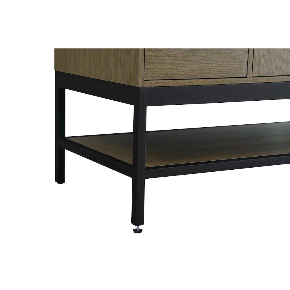60 Inch Single Bathroom Vanity In Chestnut Brown